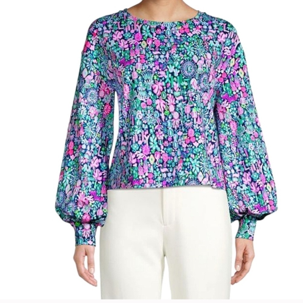 Lilly Pulitzer Kamala Long Sleeve Sweatshirt size Small